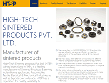 Tablet Screenshot of hightechsintered.com